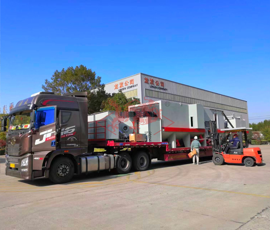 Q6922-10钢板兼结构件抛丸清理机发货